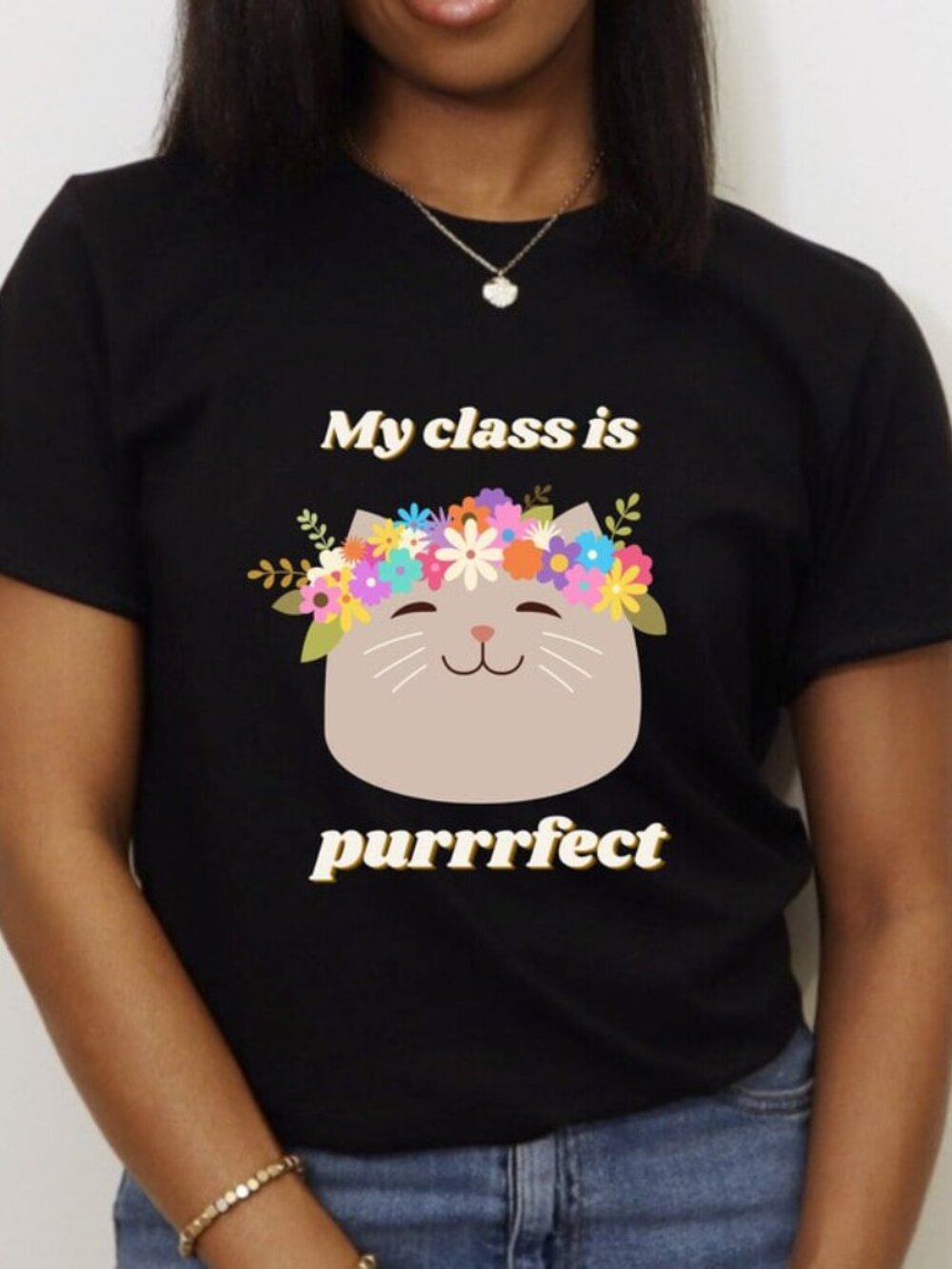 Cute Back To School Shirt, Teacher Cat Tee, Gift For Cat Lover